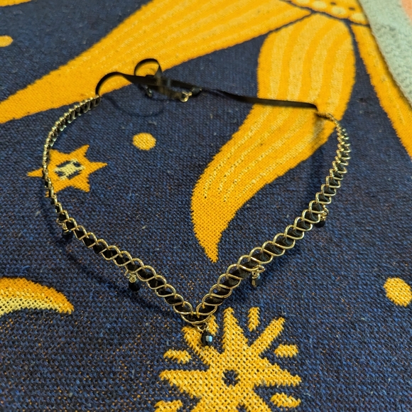 Fairy Circlet Crown Headband Black Gold Medieval Headpiece Renaissance Festival - Picture 4 of 10